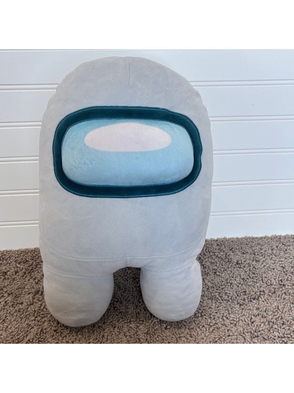 Gray and Blue Stuffed Toy